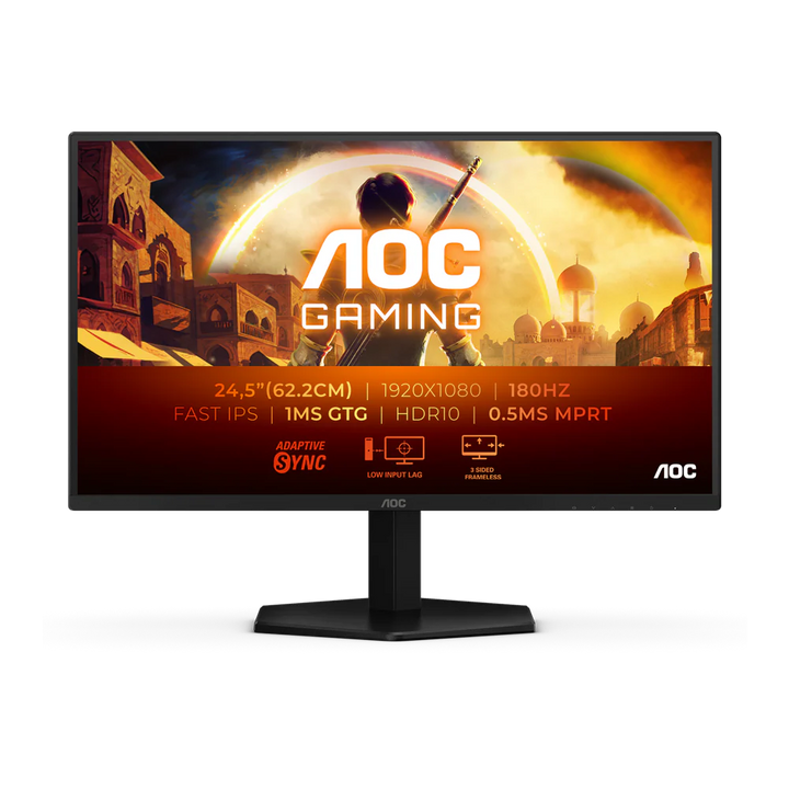 AOC 25G42E - 24.5 Inch FHD 180Hz 1ms IPS Gaming Monitor - Black