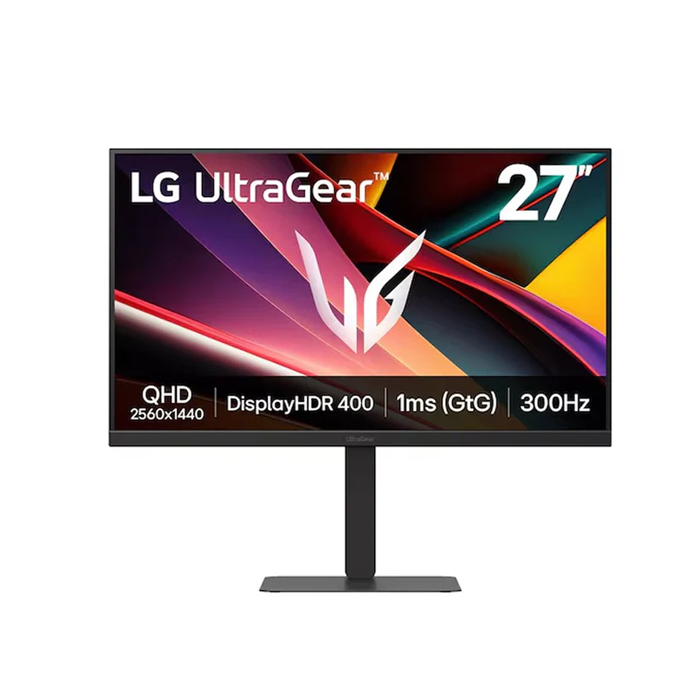 LG 27" UltraGear QHD IPS, 300Hz, 1ms, USB-C (PD 15W) Gaming Monitor