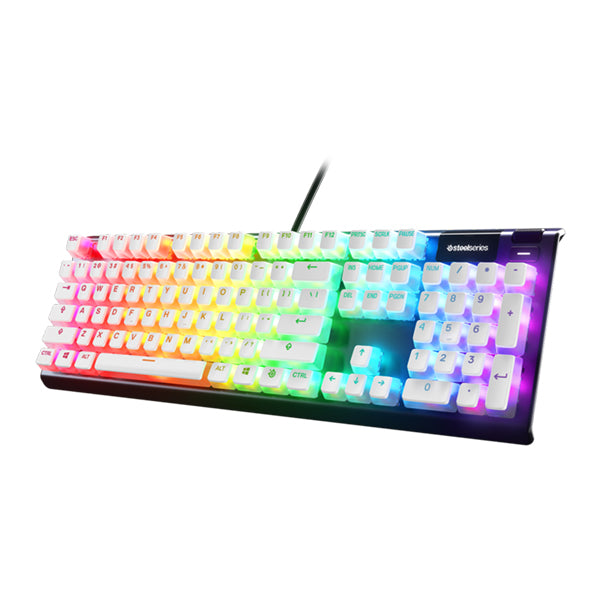 SteelSeries Prismcaps Universal Double Shot PBT Keycaps - White