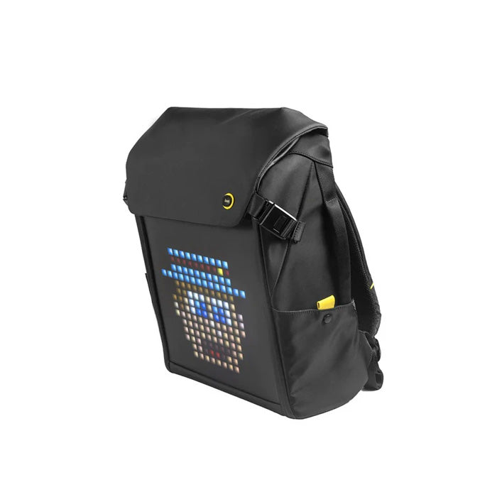 Divoom Pixel Art Backpack-S Youngsters Customizable LED Animation Display Bag With App Control - Black