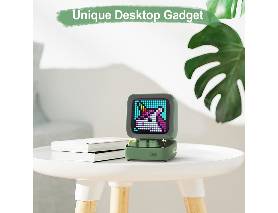 Divoom Ditoo-Mic Retro Pixel Art Portable Bluetooth Speaker With Microphone Karaoke Function - Green