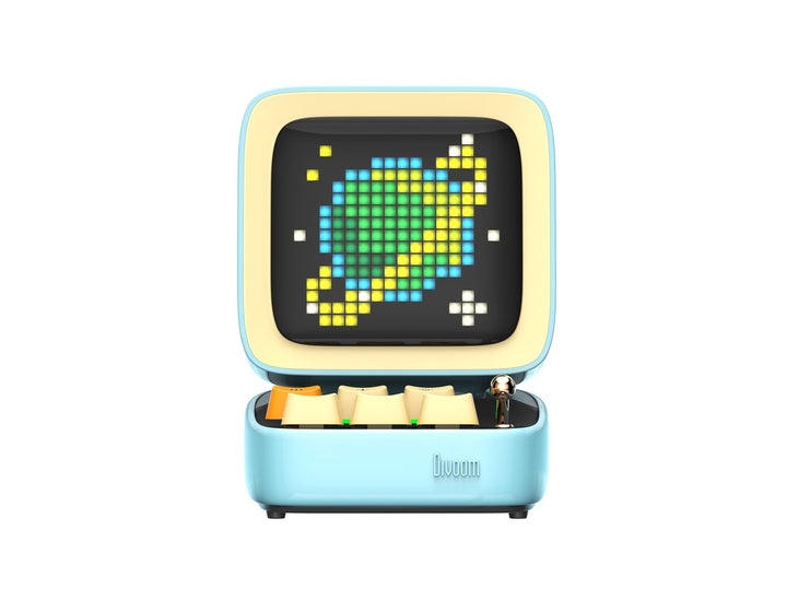 Divoom Ditoo-Pro Retro Pixel Art Bluetooth Speaker with RGB Mechanical Keyboard - Blue