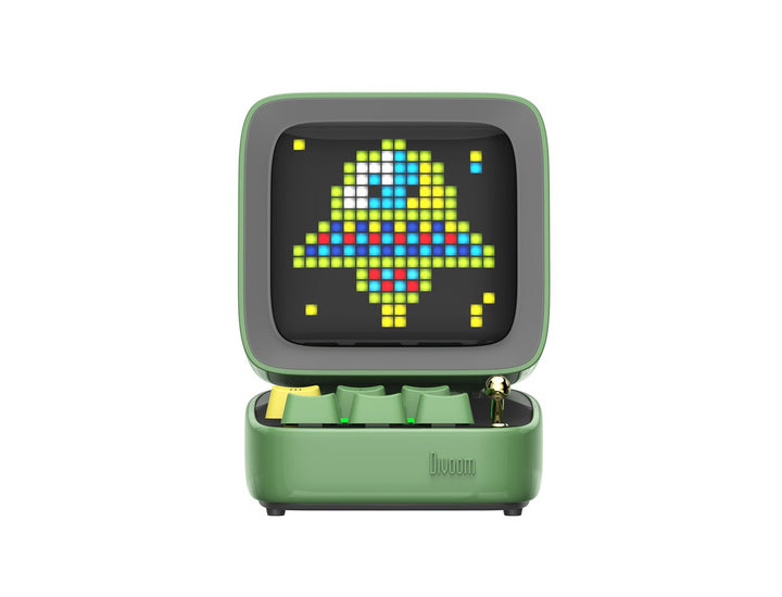 Divoom Ditoo-Pro Retro Pixel Art Bluetooth Speaker with RGB Mechanical Keyboard - Green