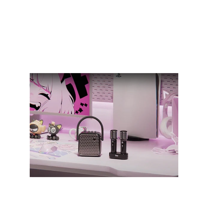 Divoom SongBird SE Portable Bluetooth Speaker With Dual Microphone Karaoke Function - Black