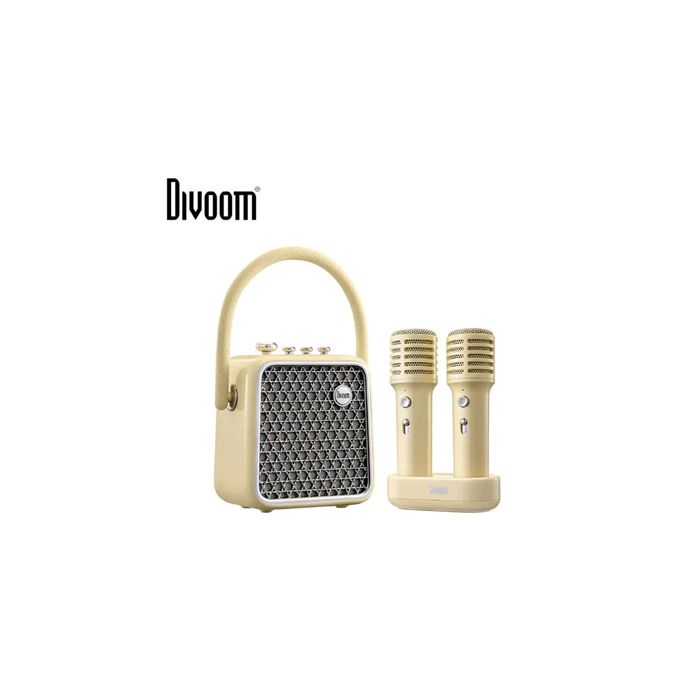 Divoom SongBird SE Portable Bluetooth Speaker With Dual Microphone Karaoke Function - Yellow