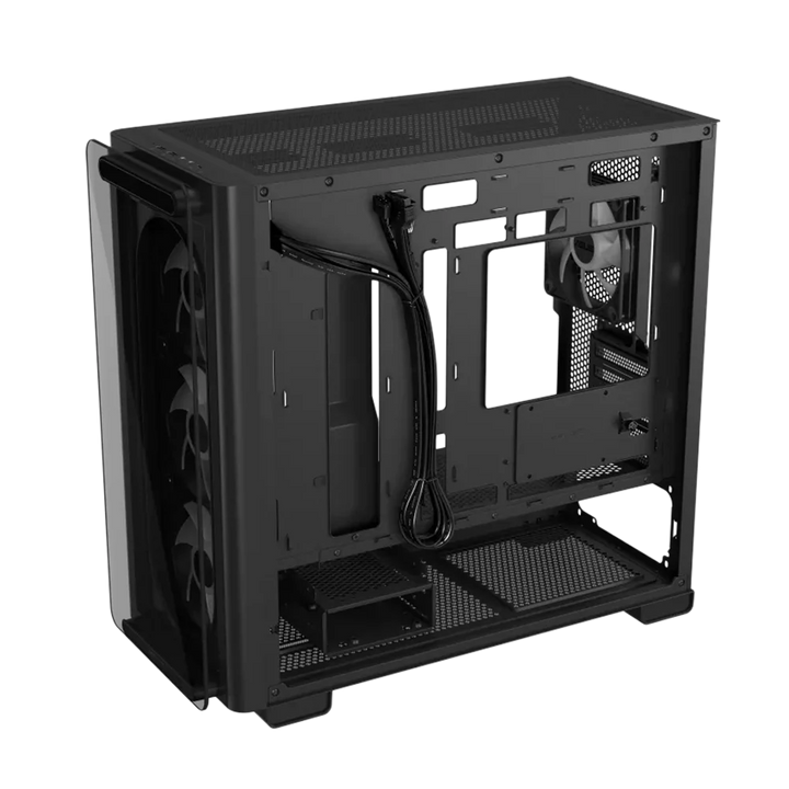 ASUS A23 PLUS With 4 Fan RGB ATX Mid Tower Case - Black