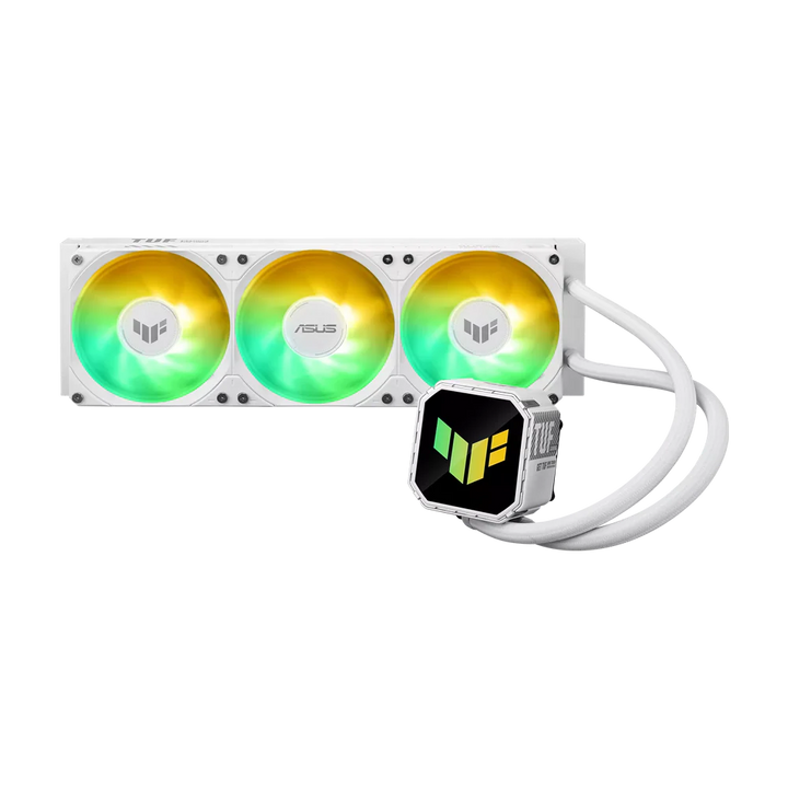 ASUS TUF GAMING III 360 ARGB LCD CPU Liquid Cooler - White