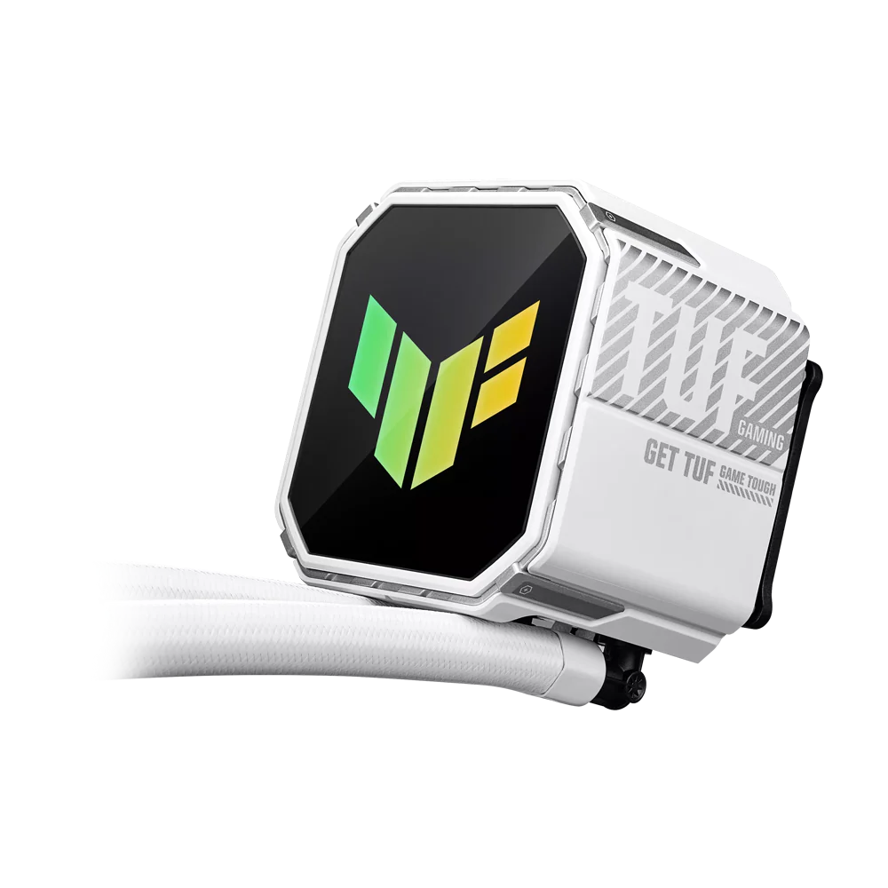 ASUS TUF GAMING III 360 ARGB LCD CPU Liquid Cooler - White