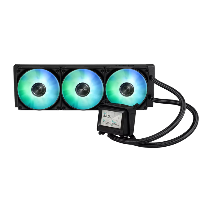 ASUS MAX Gaming 360 ARGB LCD Liquid Cooler - Black