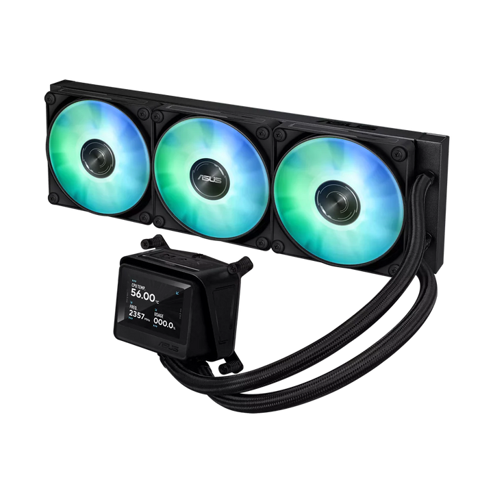 ASUS MAX Gaming 360 ARGB LCD Liquid Cooler - Black