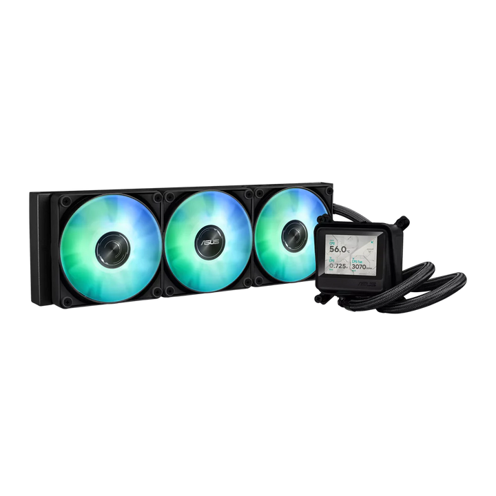 ASUS MAX Gaming 360 ARGB LCD Liquid Cooler - Black
