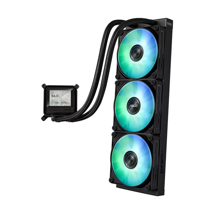 ASUS MAX Gaming 360 ARGB LCD Liquid Cooler - Black