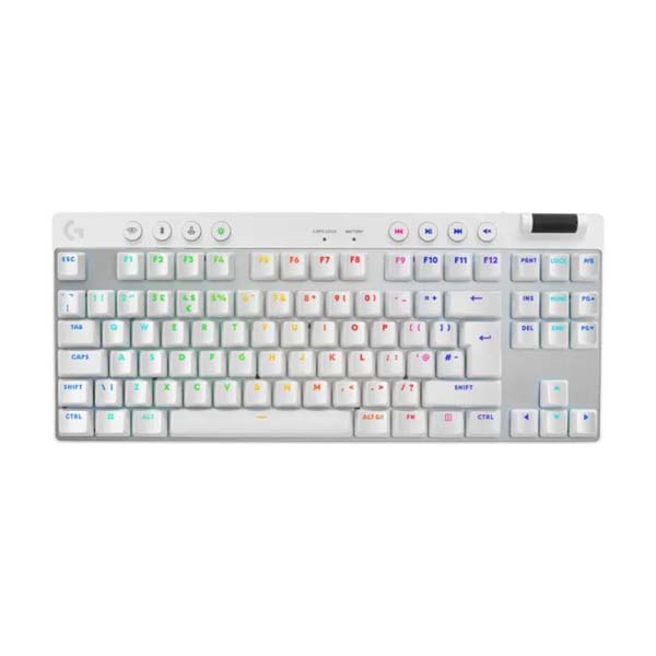 LOGITECH G PRO X TKL - LIGHTSPEED RGB Wireless Gaming Keyboard - White