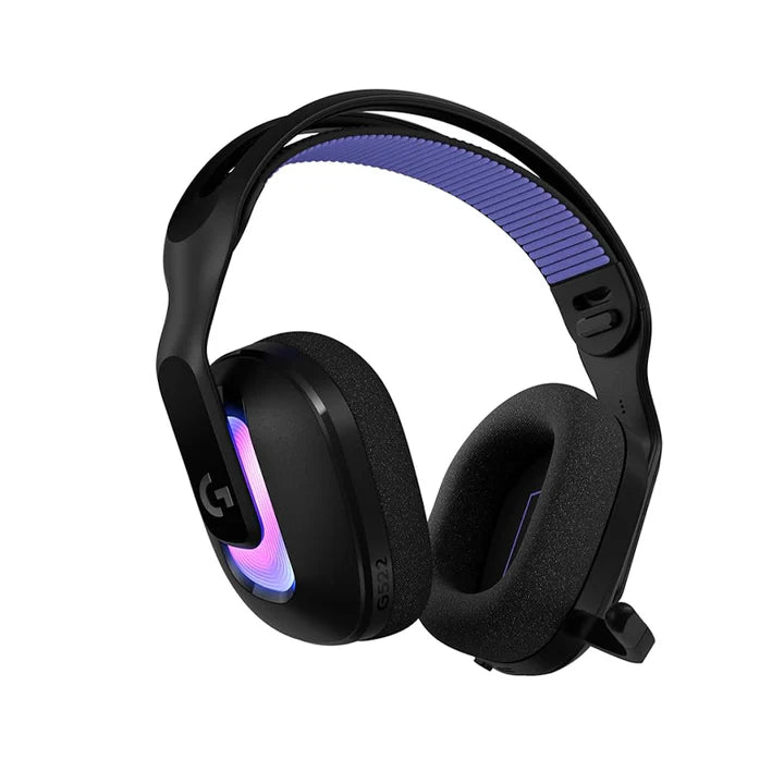 Logitech G522 LightSpeed Tri-Mode Wireless/Bluetooth/Wired Lightsync RGB Gaming Headset - Black