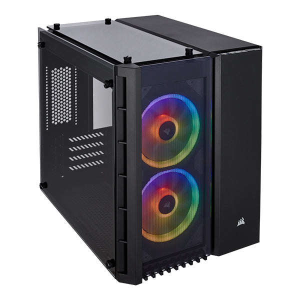 Corsair Crystal Series 280X RGB Tempered Glass Micro ATX Case - Black