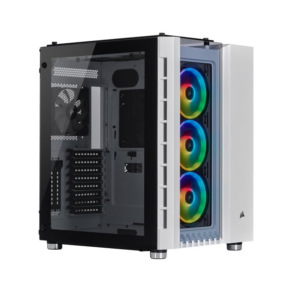 Corsair Crystal Series 680X RGB ATX High Airflow Tempered Glass Smart Case - White