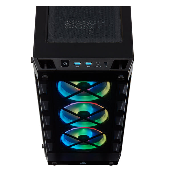 Corsair iCUE 465X RGB Mid-Tower ATX Smart Case - Black