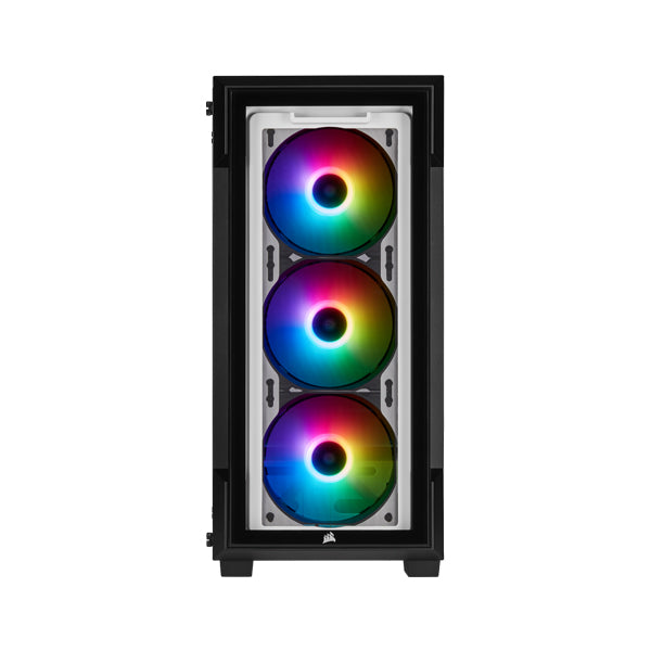 Corsair ATX iCUE 220T RGB Tempered Glass Mid-Tower Smart Case - White