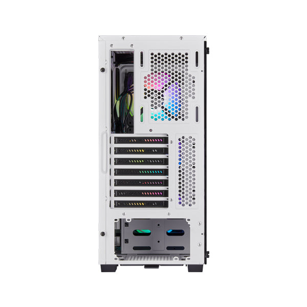 Corsair ATX iCUE 220T RGB Tempered Glass Mid-Tower Smart Case - White