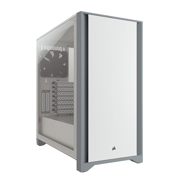 Corsair 4000D Tempered Glass Mid-Tower ATX Case - White