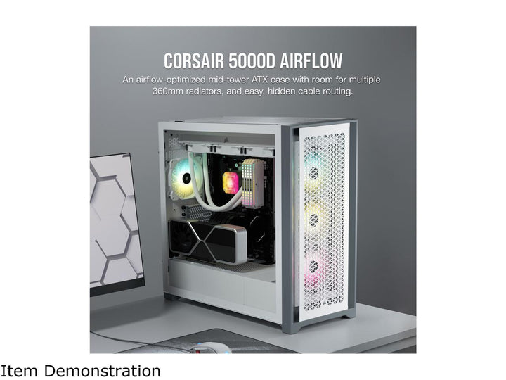 Corsair 5000D Airflow Mid Tower Case - White