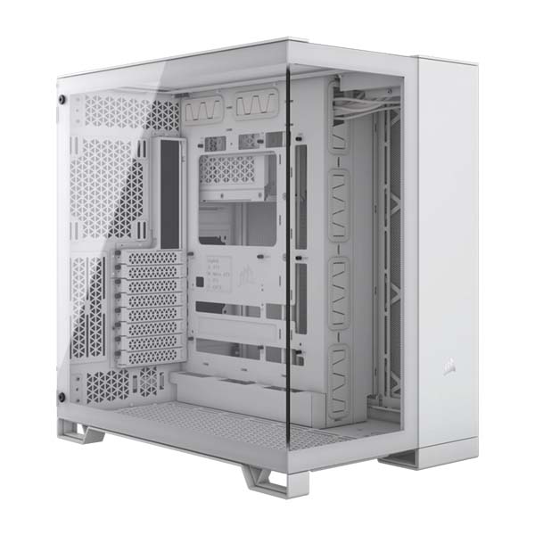 CORSAIR 6500X Mid-Tower Dual Chamber PC Case - White