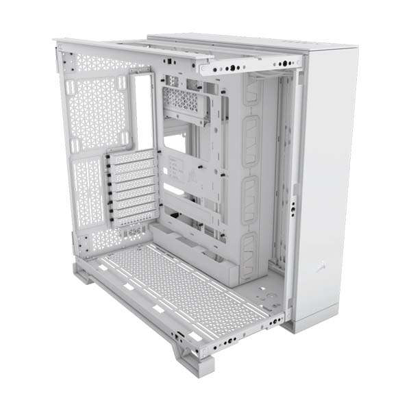 CORSAIR 6500X Mid-Tower Dual Chamber PC Case - White