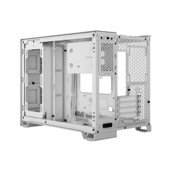 CORSAIR 2500D AIRFLOW Mid-Tower Dual Chamber PC Case - White