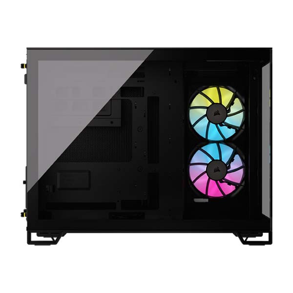 CORSAIR iCUE LINK 2500X RGB Micro ATX Dual Chamber PC Case - Black