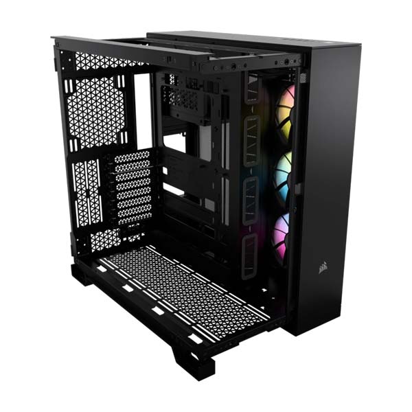 CORSAIR iCUE LINK 6500X RGB Mid-Tower ATX Dual Chamber PC Case - Black