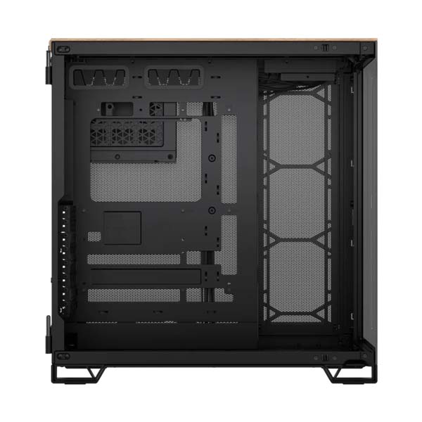 CORSAIR 6500X Mid Tower Case - Black/Walnut Wood