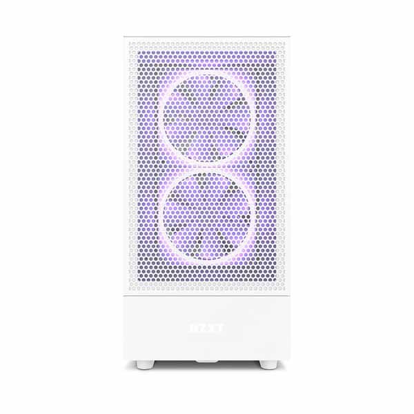 NZXT H5 Flow RGB Edition ATX Mid Tower Case - White