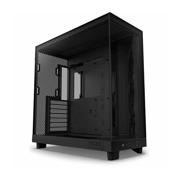 NZXT H6 Flow Compact Dual-Chamber ATX Mid Tower Case - Black