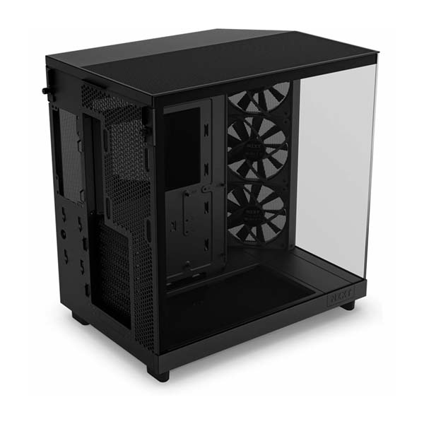 NZXT H6 Flow Compact Dual-Chamber ATX Mid Tower Case - Black