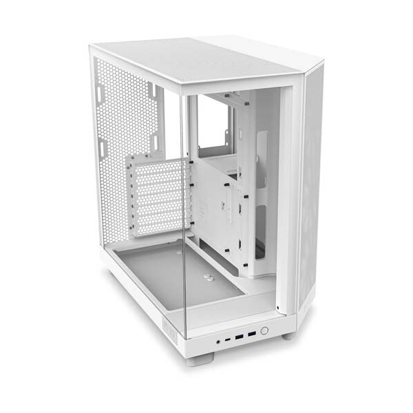 NZXT H6 Flow Compact Dual-Chamber ATX Mid Tower Case - White