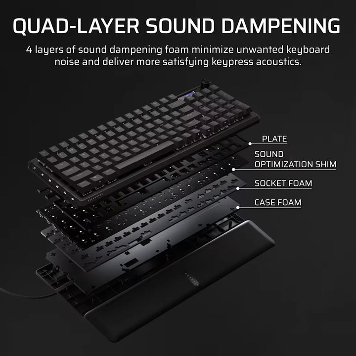 CORSAIR GALLEON 100 SD Stream Deck Integrated Wired Mechanical Keyboard - Black