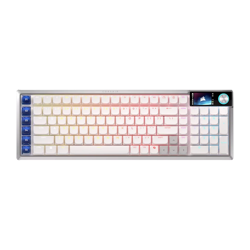 CORSAIR VANGUARD AIR 99 WIRELESS Optical Mechanical Gaming Keyboard - White