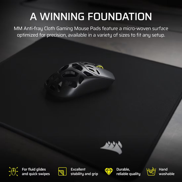 CORSAIR MM Anti-fray Cloth Gaming Mouse Pad 3XL - Black