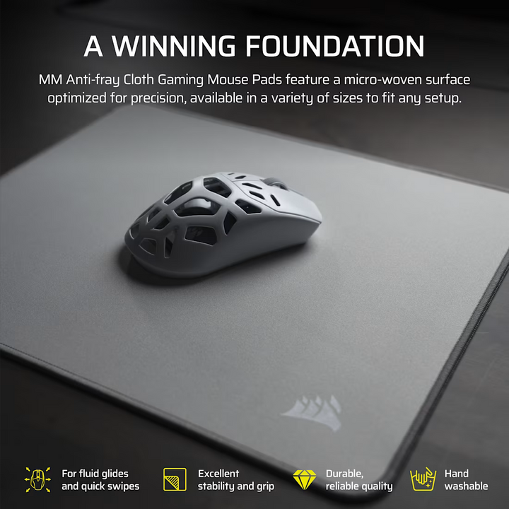 CORSAIR MM Anti-fray Cloth Gaming Mouse Pad 3XL - Gray
