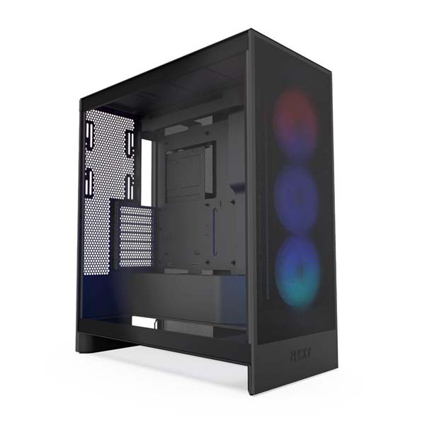 NZXT H7 Flow (2024) RGB Mid Tower ATX Case - Black