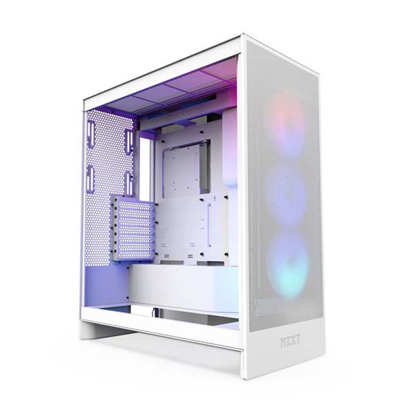 NZXT H7 Flow (2024) RGB Mid Tower ATX Case - White