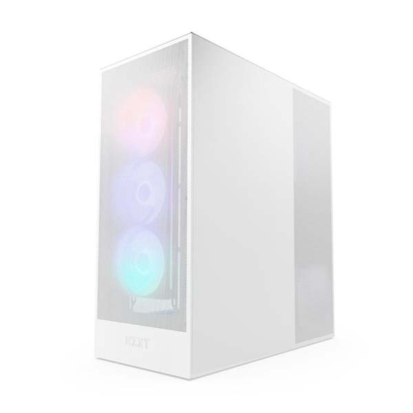 NZXT H7 Flow (2024) RGB Mid Tower ATX Case - White