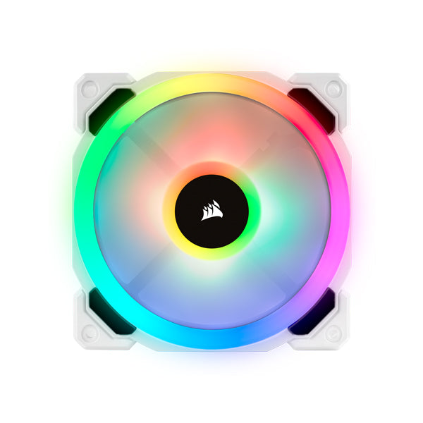 Corsair Fan LL120 RGB 120mm White Triple Pack with Lighting Node PRO