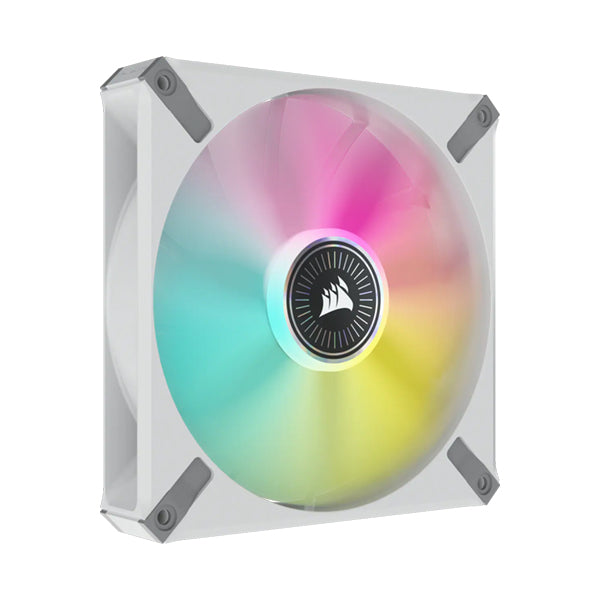 Corsair iCUE ML140 RGB ELITE Premium 140mm PWM Magnetic Levitation Fan - White Single Pack