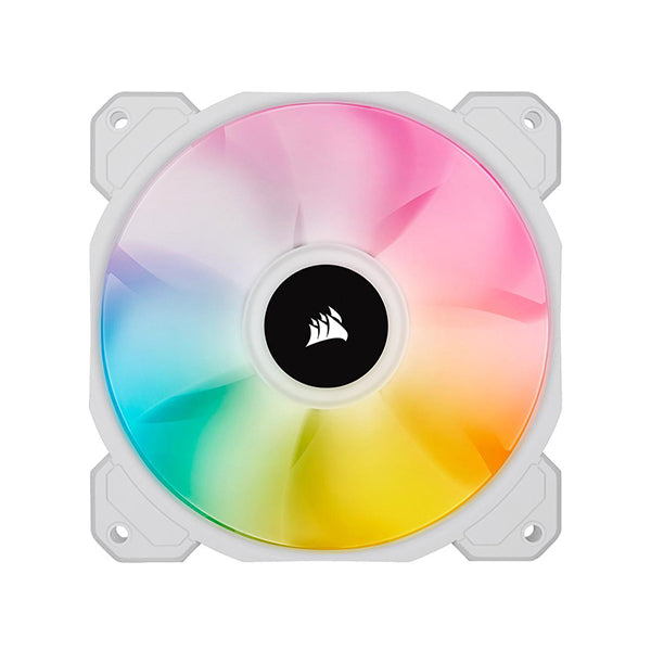 Corsair iCUE SP120 RGB ELITE Performance 120mm White PWM Fan - Single Pack