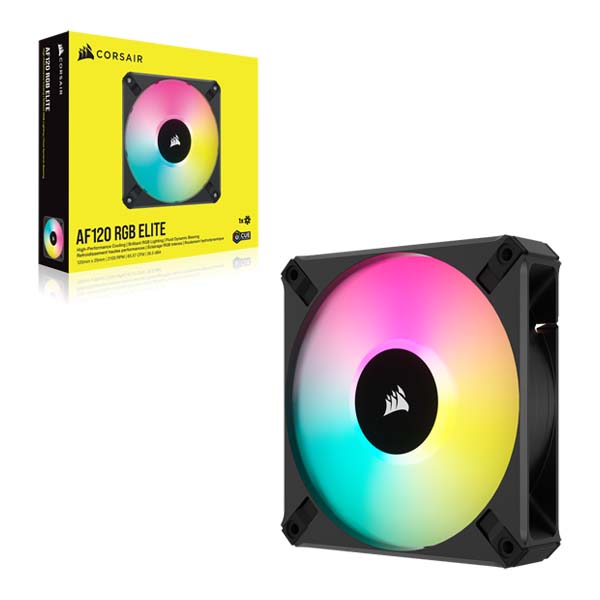 Corsair iCUE AF120 RGB ELITE 120mm PWM Fan - Black