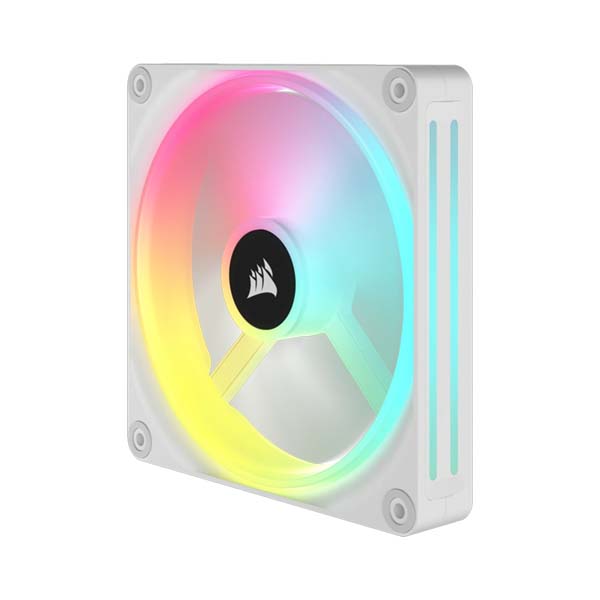 CORSAIR iCUE LINK QX140 RGB - 2 x 140mm PWM PC Fans Starter Kit with Hub - White