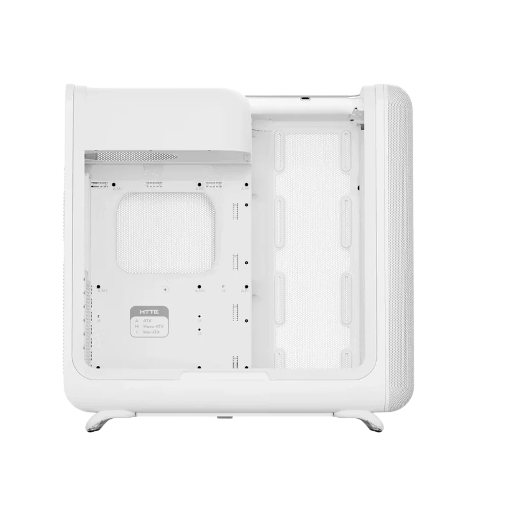 HYTE X50 ATX Case with Tempered Glass Side Panel Snow White