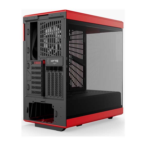 HYTE Y40 - ATX Mid Tower Case with Pre-installed 2x120mm Fans - Black/Red