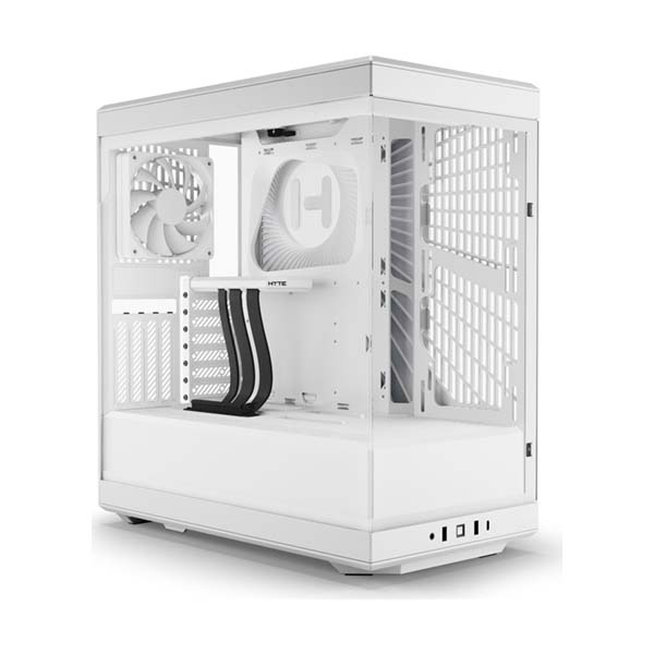 HYTE Y40 - ATX Mid Tower Case with Pre-installed 2x120mm Fans - Show White